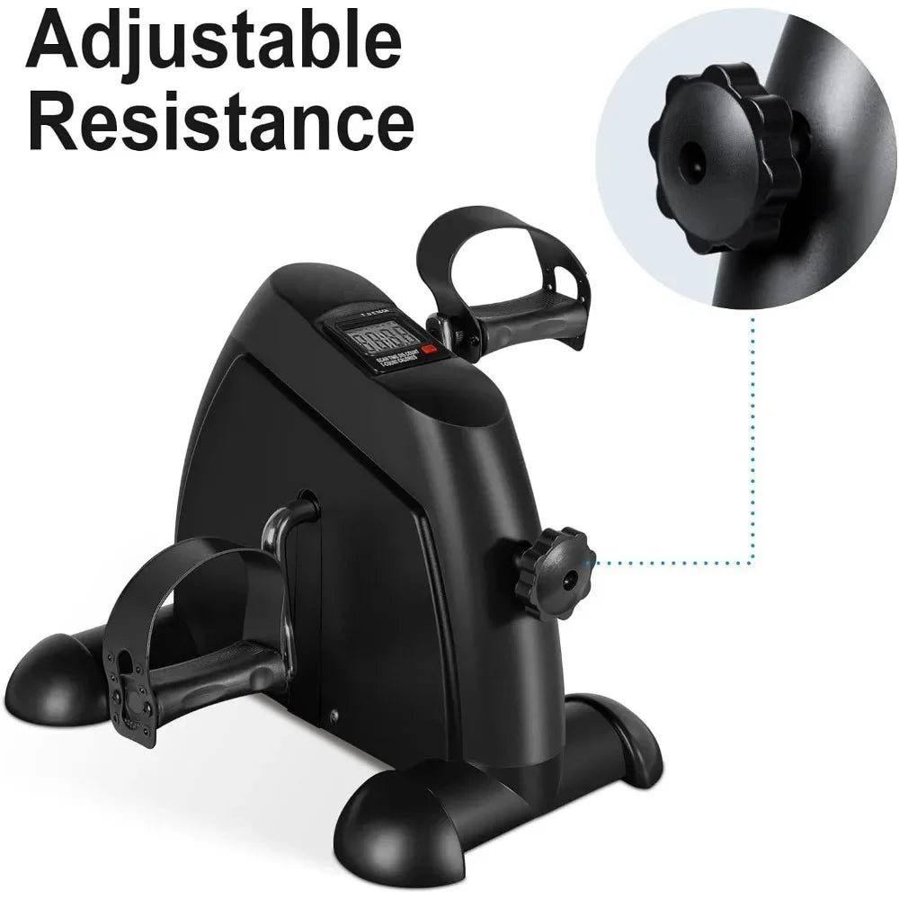 Multi-Function Mini Digital under Desk Exercise Bike Stepper,Foot Bicycle Exerciser,Bike Pedal Exerciser