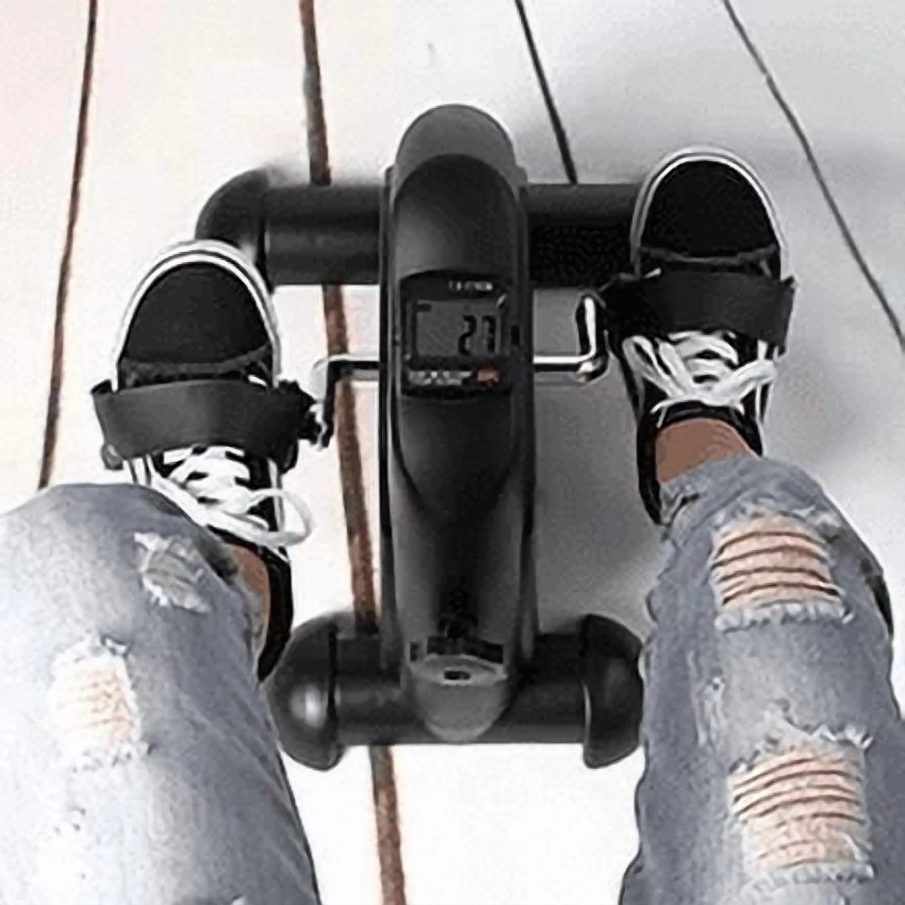 Multi-Function Mini Digital under Desk Exercise Bike Stepper,Foot Bicycle Exerciser,Bike Pedal Exerciser