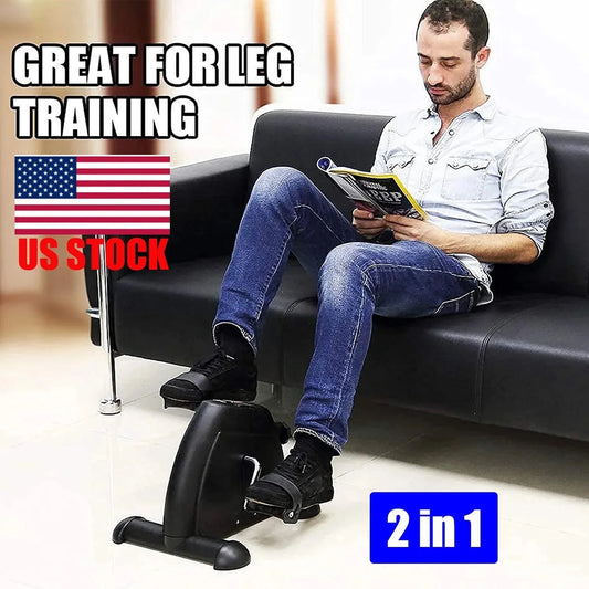 Multi-Function Mini Digital under Desk Exercise Bike Stepper,Foot Bicycle Exerciser,Bike Pedal Exerciser